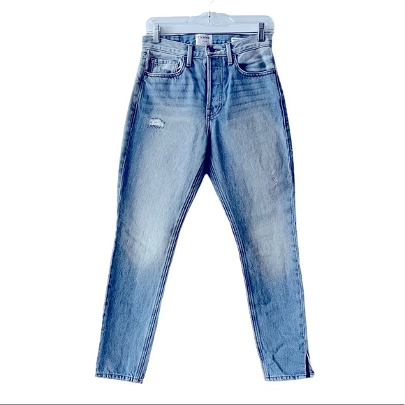 NWOT Frame Denim Rigid Re-ReLease Le Original Skinny Light-Wash Blue Jeans 26 Sm - Picture 7 of 16